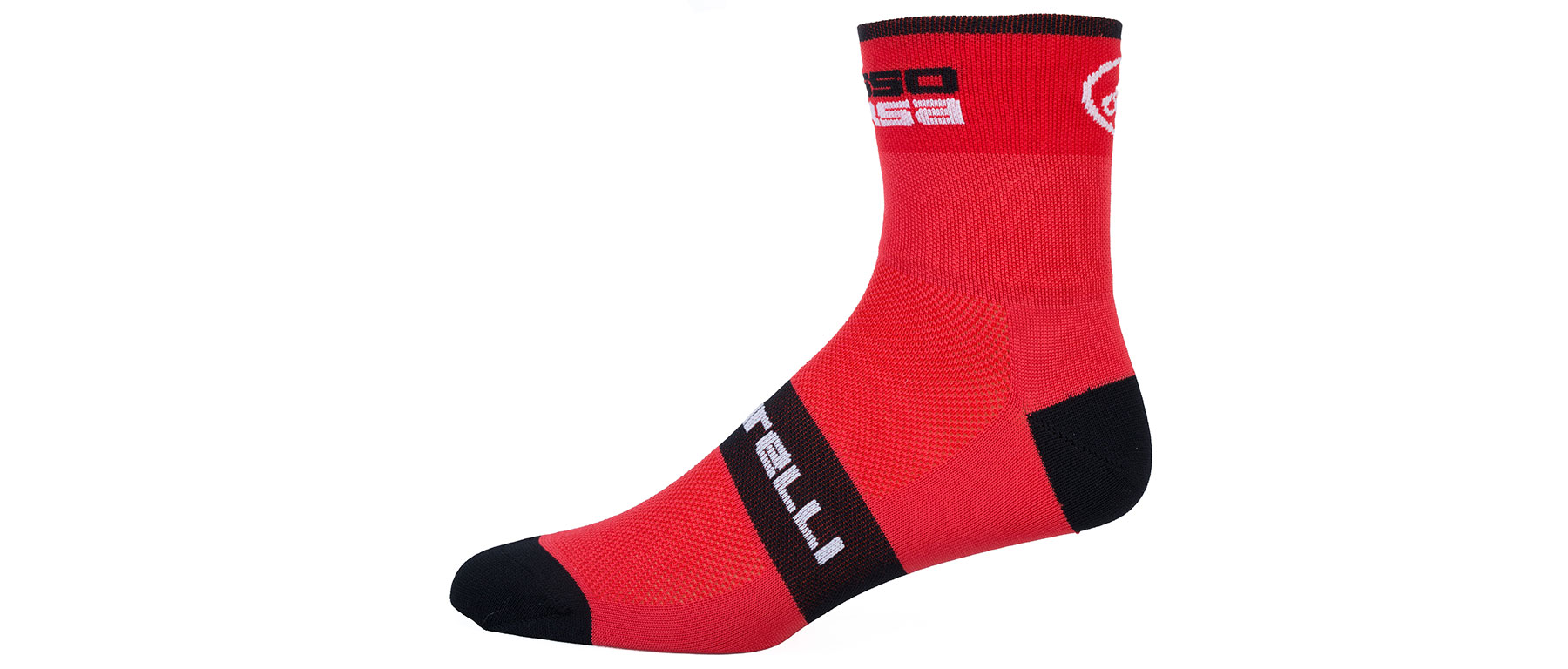 Castelli Rosa Corsa Calzini Da Donna Con Filato Antibatterico, Altezza 7 Cm - Confortevoli E Traspiranti Per L'uso Quotidiano