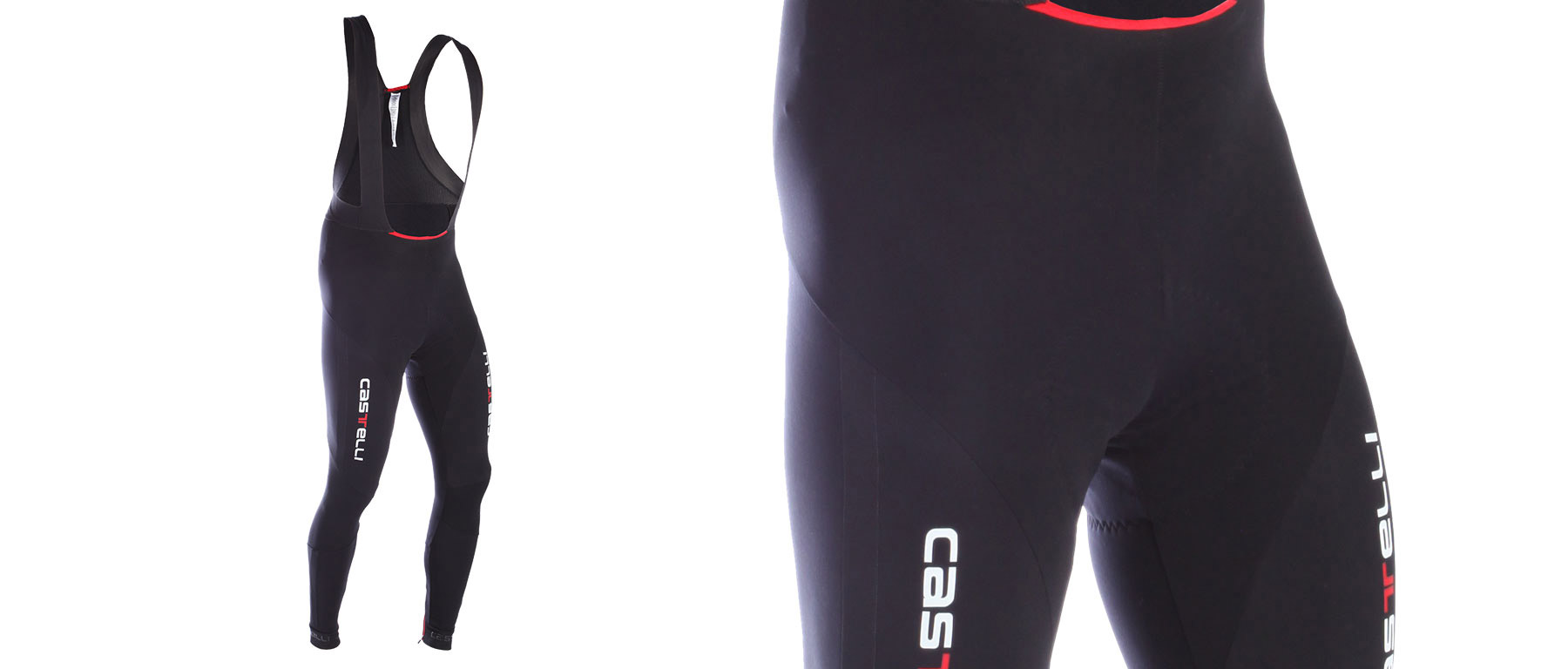 Castelli rosso corsa online bib tights