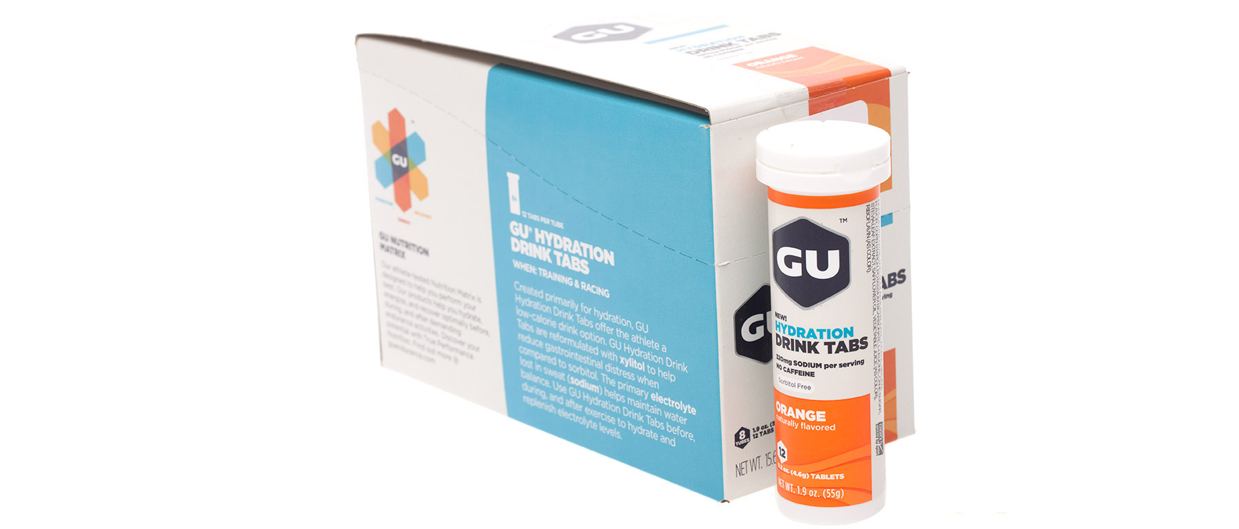 GU Hydration Drink Tabs Box of 8 Tubes