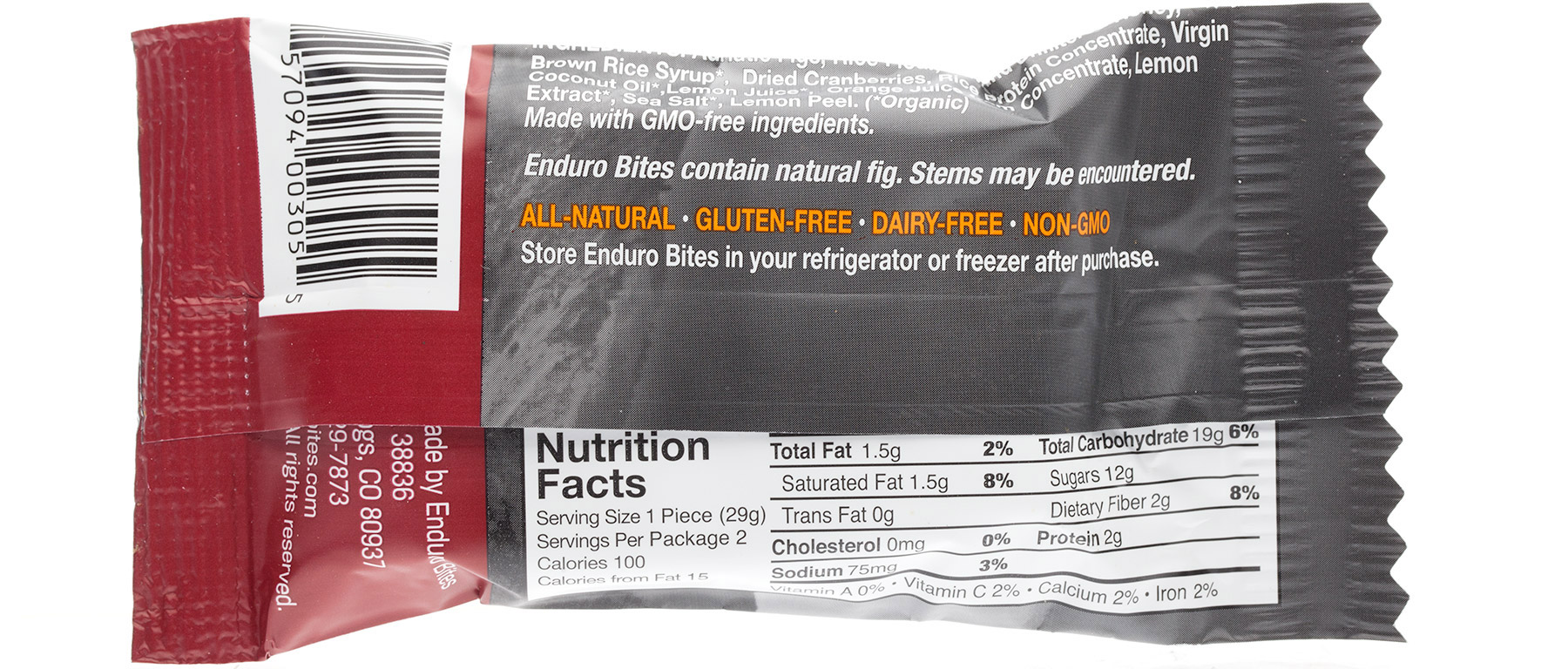 Enduro Bites Performance Bars - Box of 12