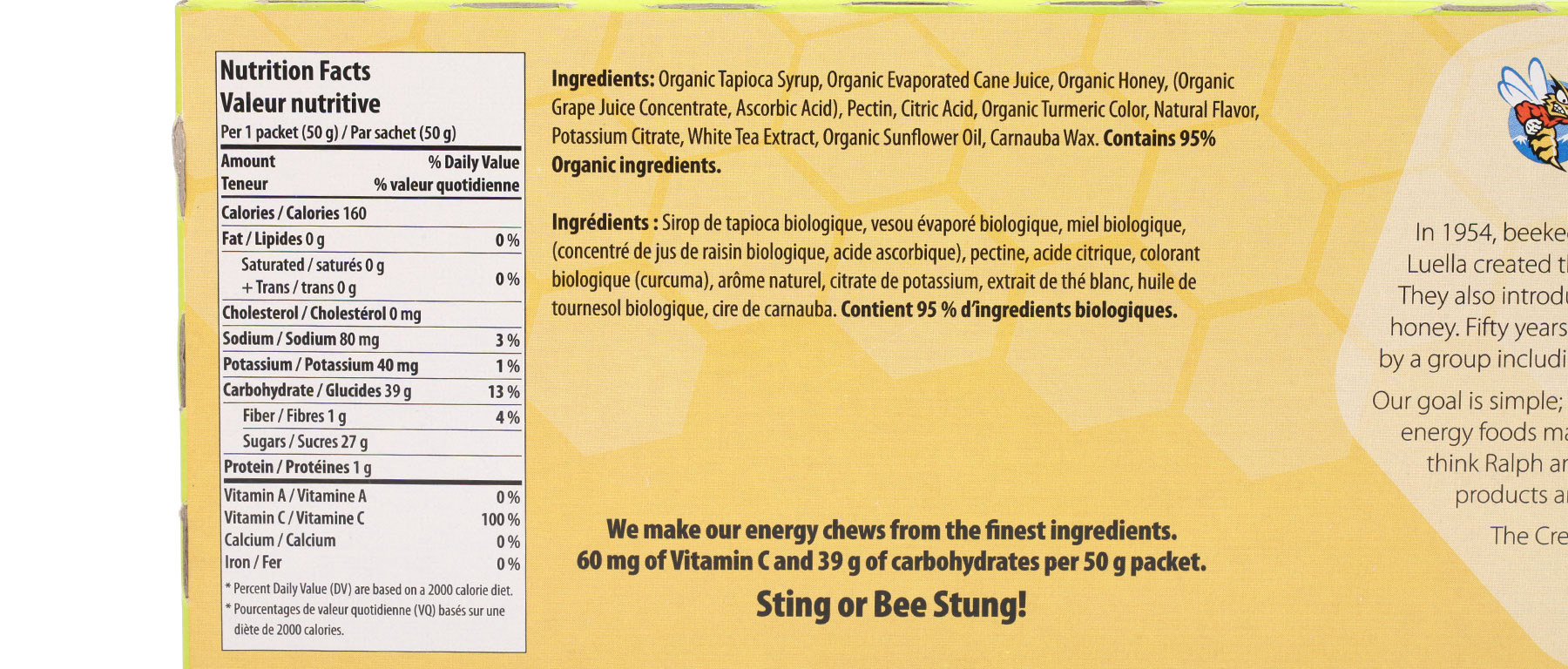 Honey Stinger Chews Box of 12