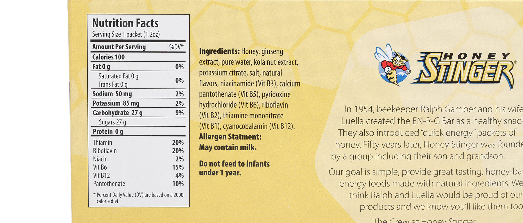 Honey Stinger Gel Box of 24