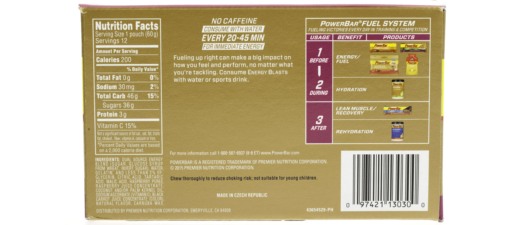 PowerBar Energy Blasts Box of 12