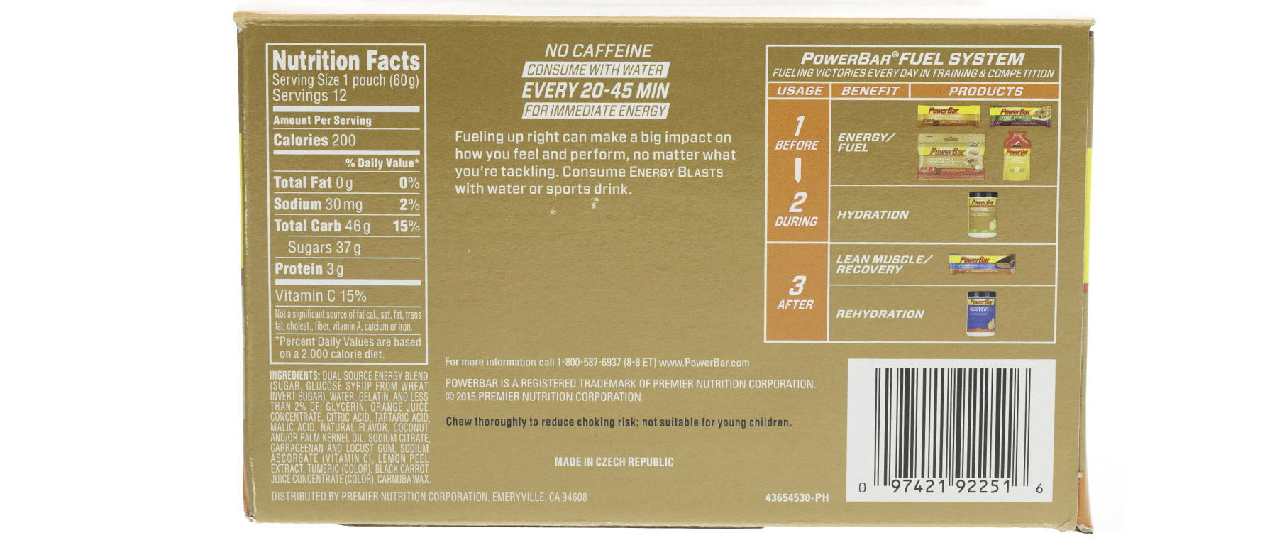 PowerBar Energy Blasts Box of 12
