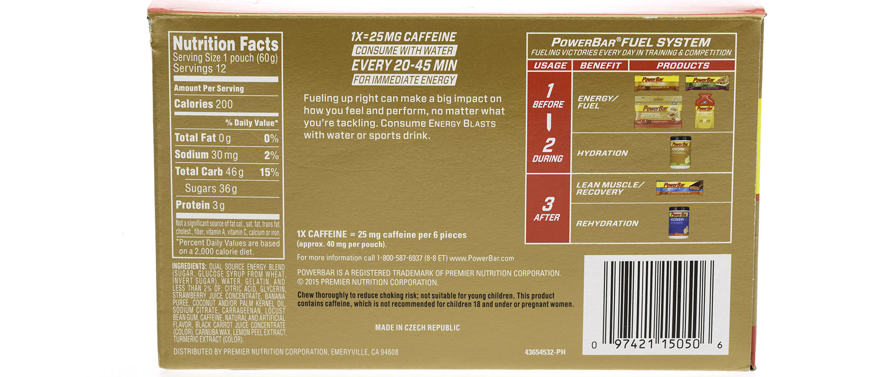 PowerBar Energy Blasts Box of 12