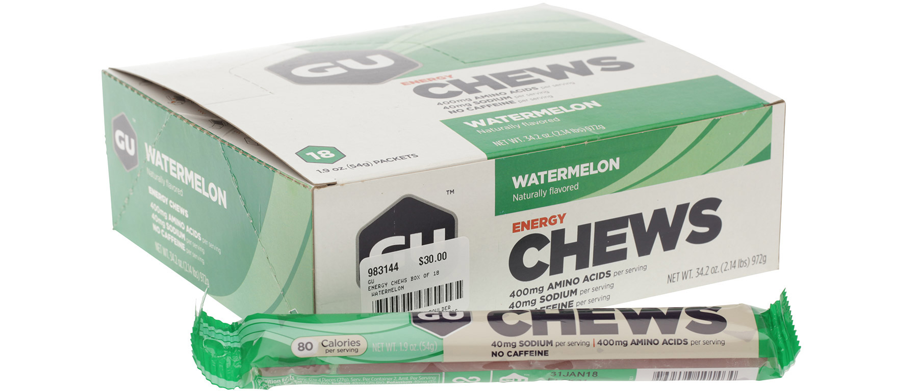 GU Energy Chews Box of 18