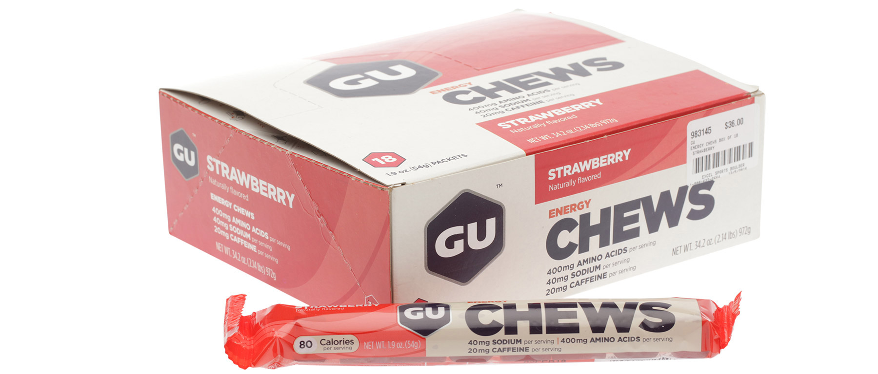 GU Energy Chews Box of 18