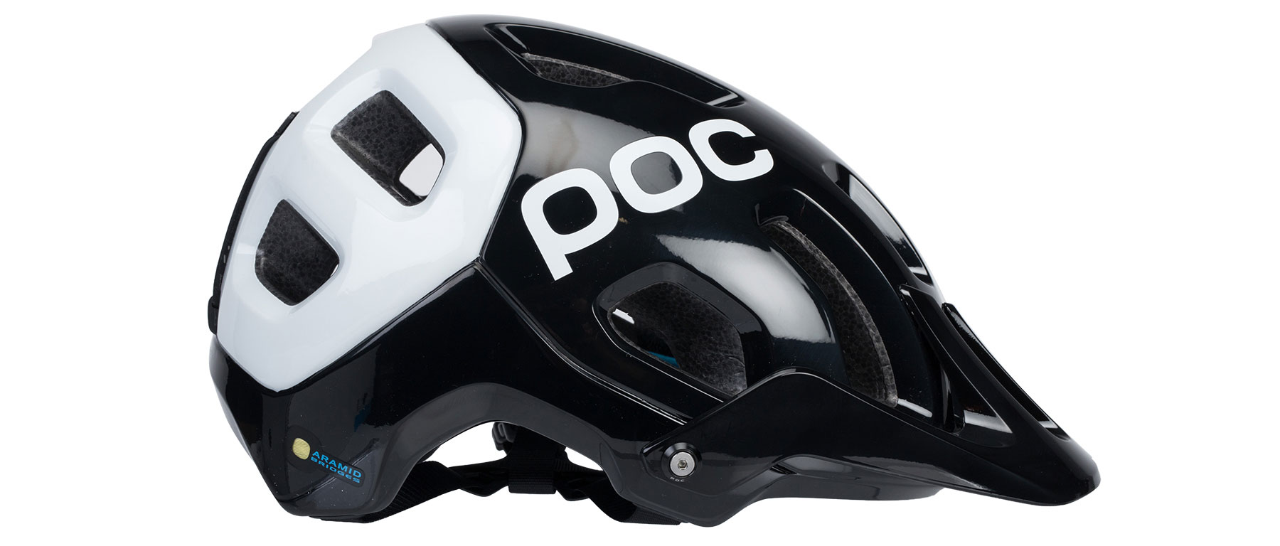 POC Tectal Race SPIN Helmet - Uranium Black/Hydrogen White, Medium