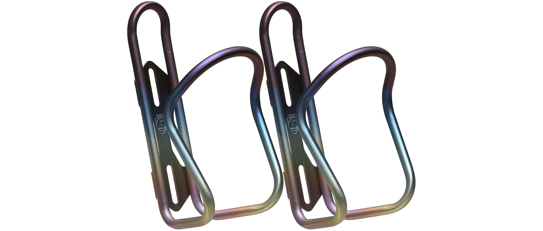 Silca Anodized Ti Bottle Cage- Straw Set
