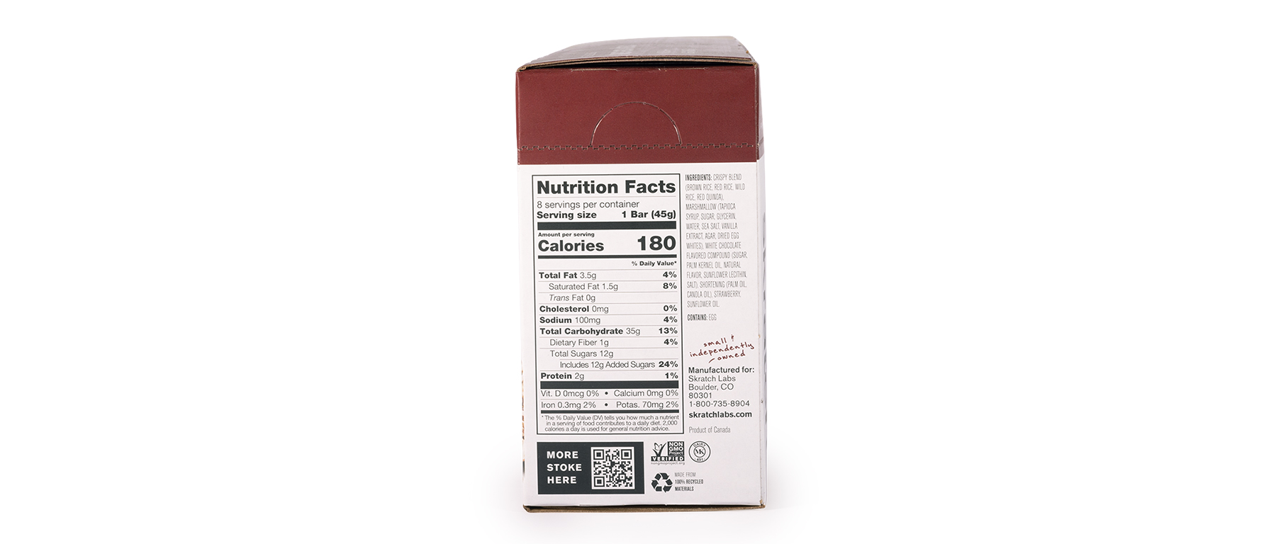 Skratch Labs Sport Crispy Rice Cake 8-Pack