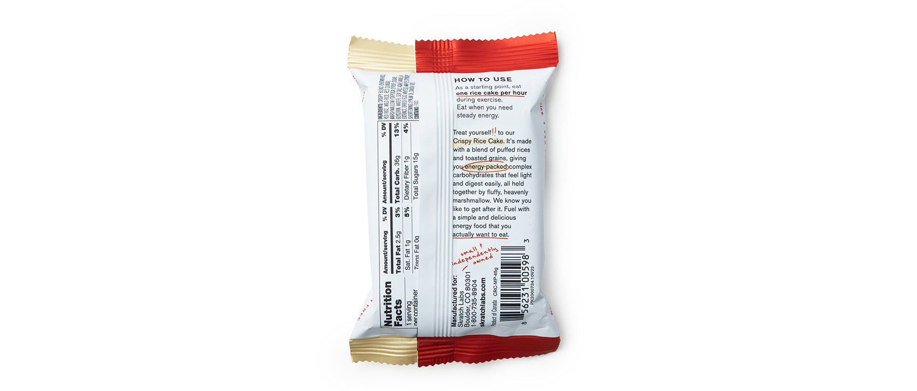 Skratch Labs Crispy Rice Cake Sport Fuel 8-Pack Excel Sports | Shop ...