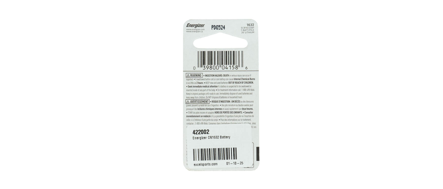 Energizer CR1632 Battery