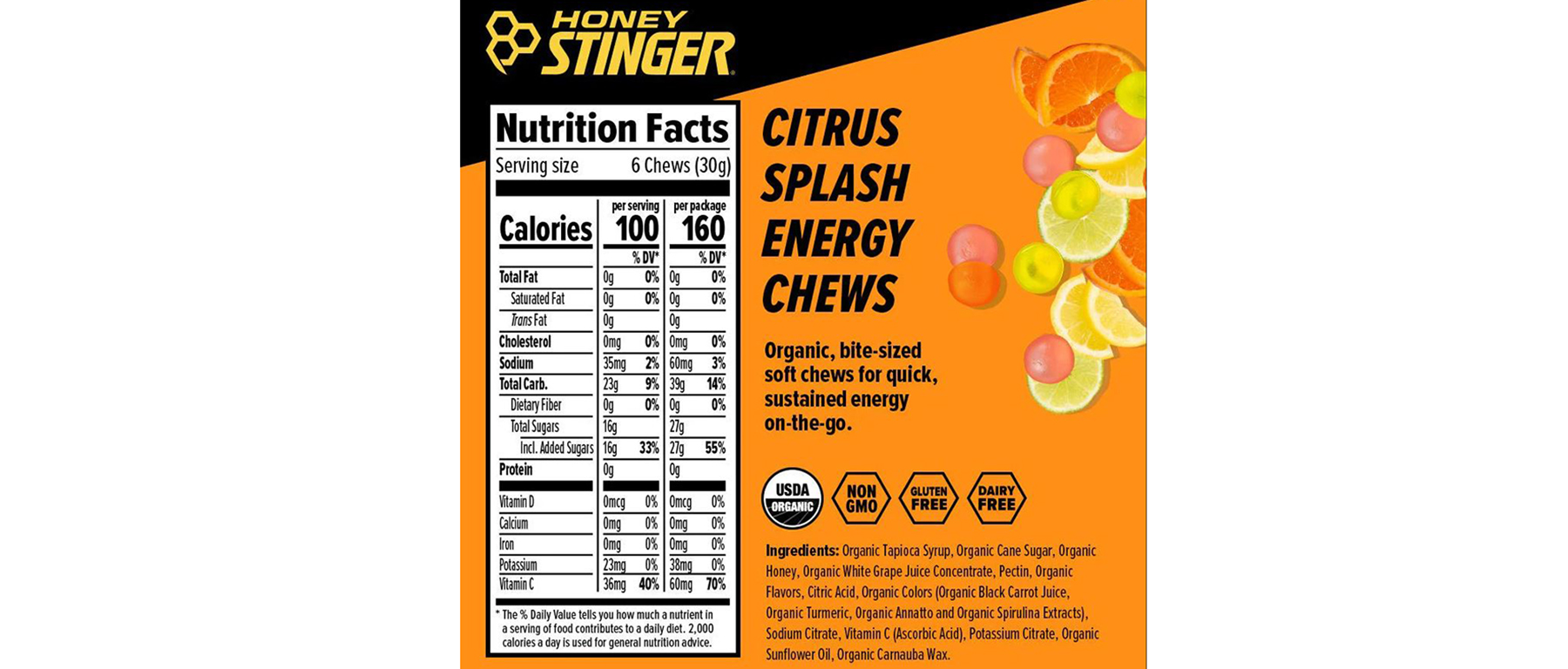 Honey Stinger Chews Box of 12