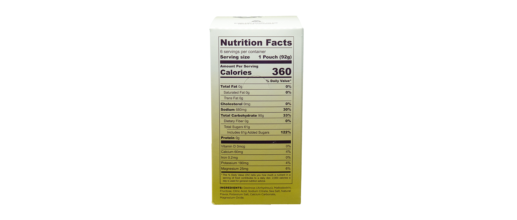 Tailwind High Carb Fuel 6 Pack Box