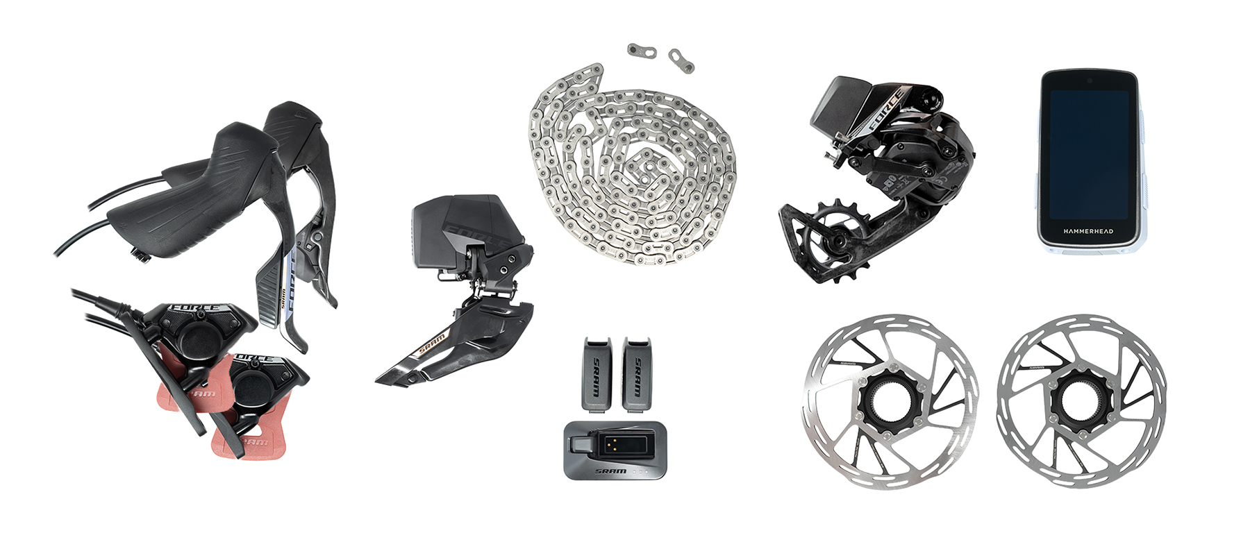 SRAM Force AXS E1 2x HRD Groupset w/Hammerhead