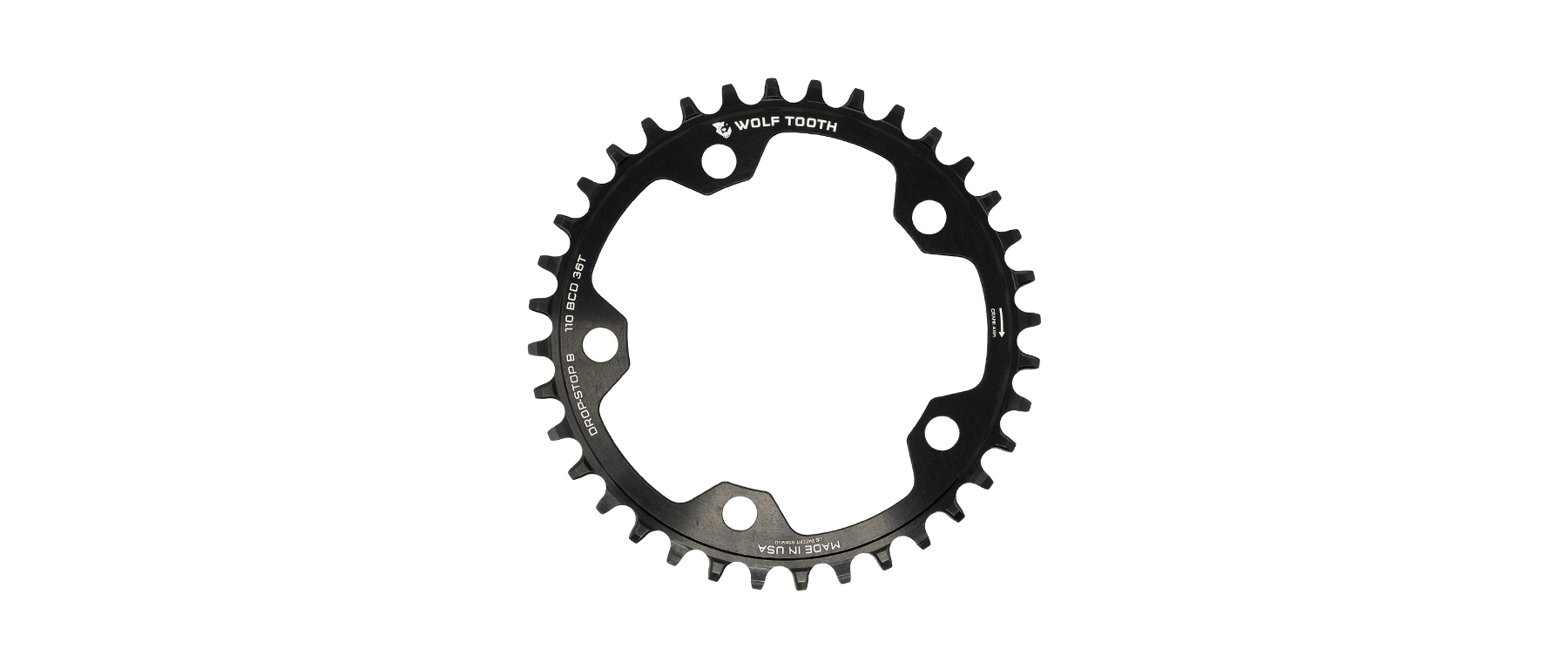 Wolf Tooth Drop-Stop Flattop Chainring