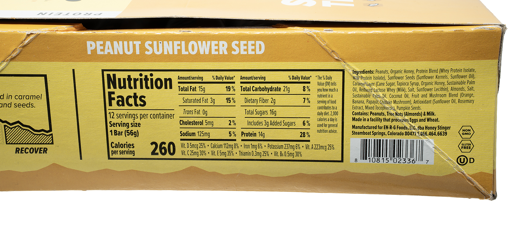 Honey Stinger Peanut Sunflower Nut + Seed Bar