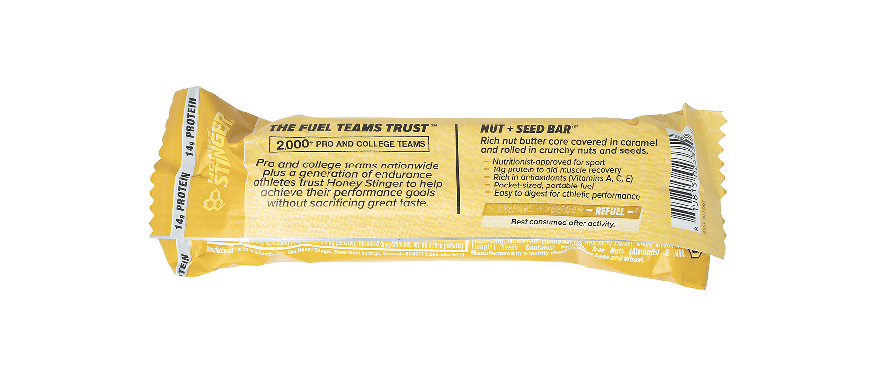 Honey Stinger Peanut Sunflower Nut + Seed Bar