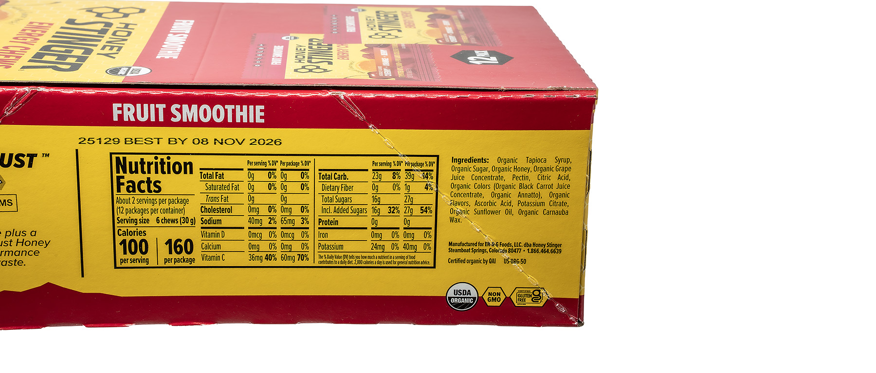 Honey Stinger Chews Box of 12