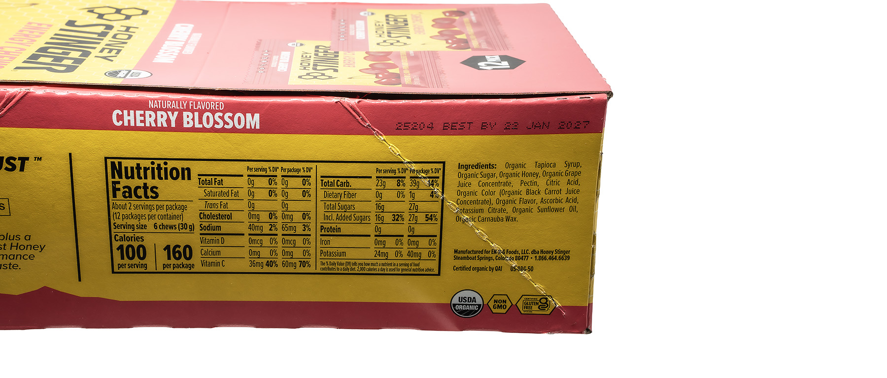 Honey Stinger Chews Box of 12