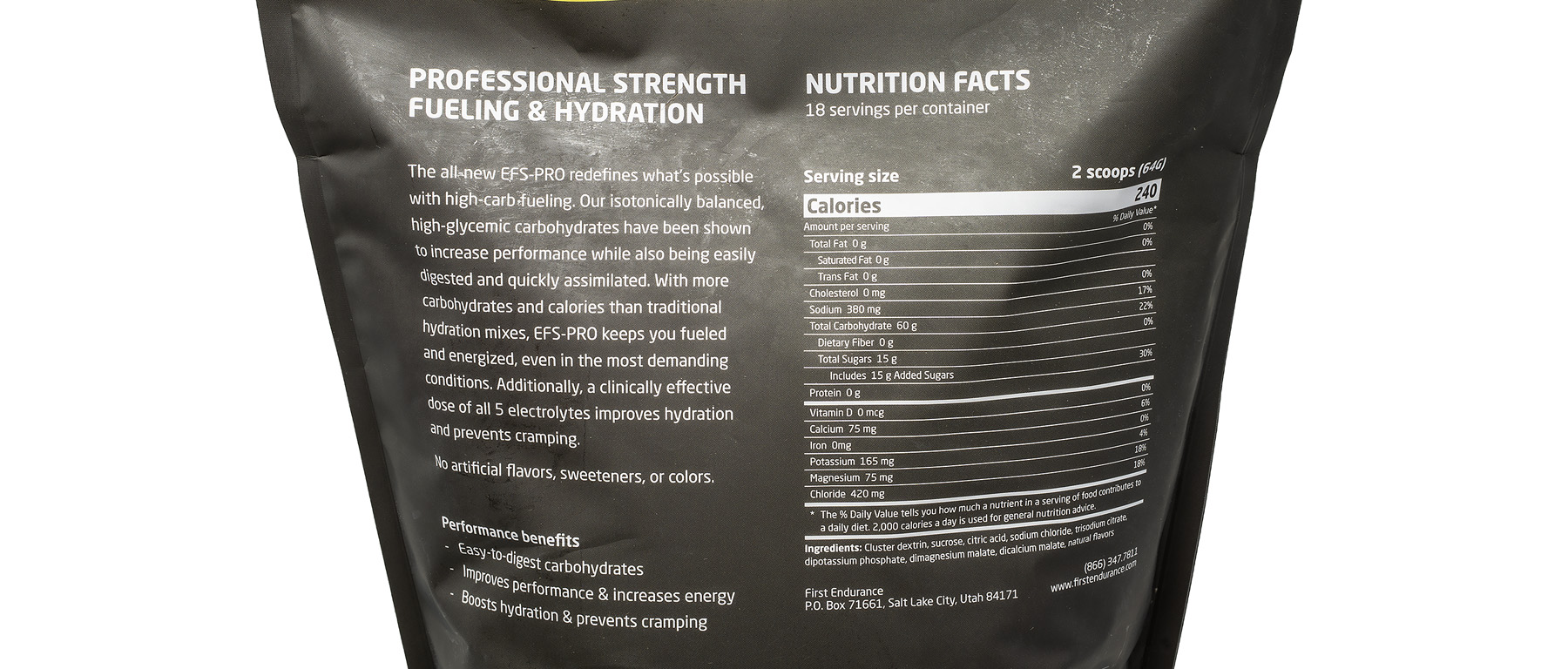 First Endurance EFS Pro High Carb Drink Mix 18-Serving