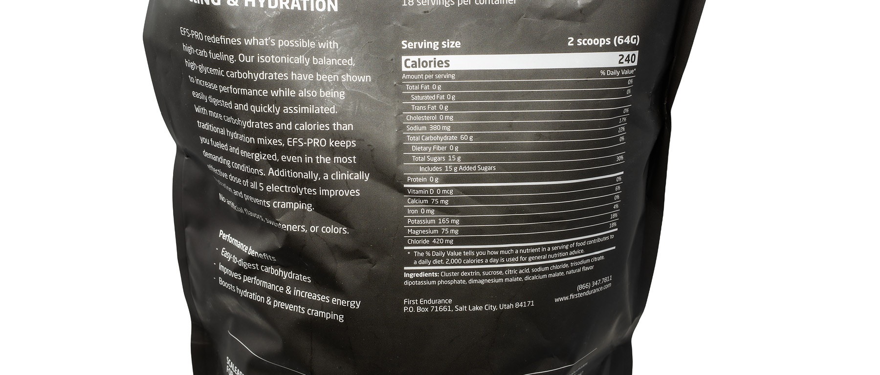 First Endurance EFS Pro High Carb Drink Mix 18-Serving