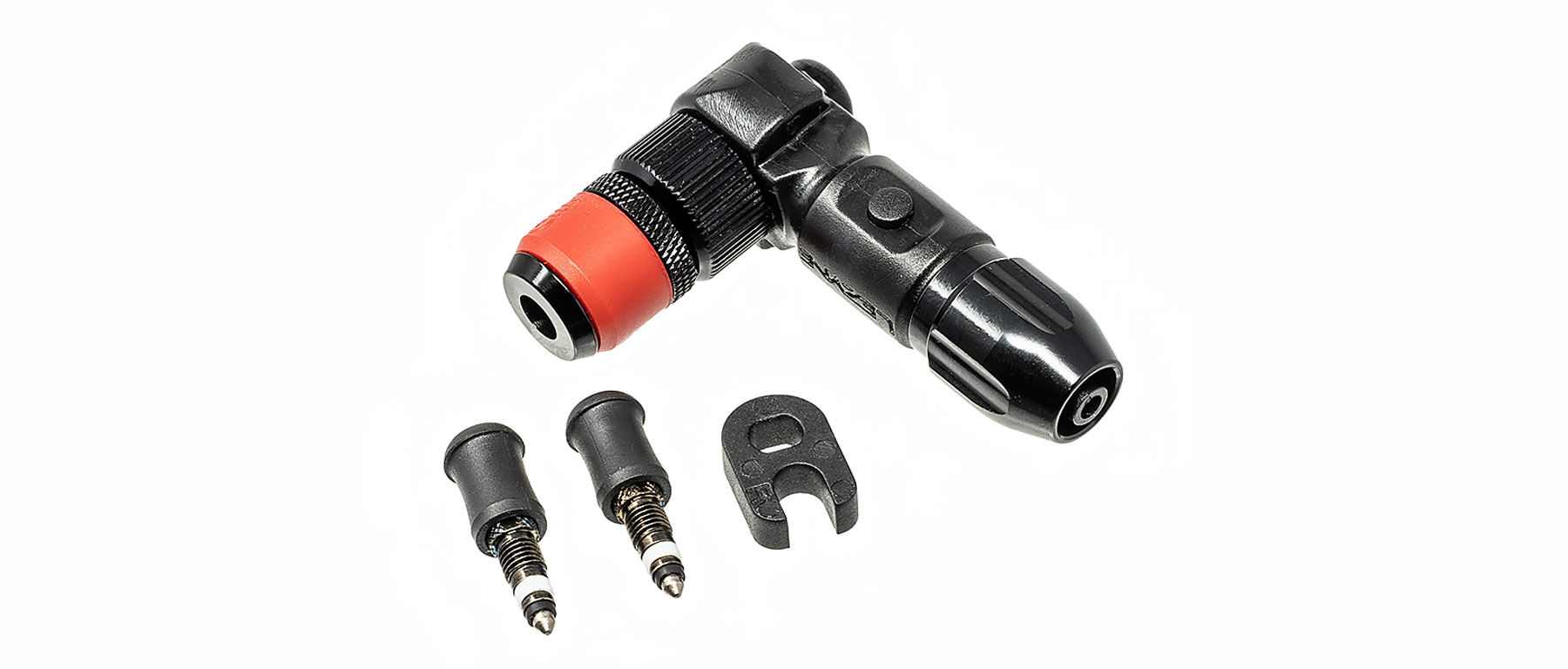 Lezyne ABS Pro Clik Chuck Head with Clik Valve Cores