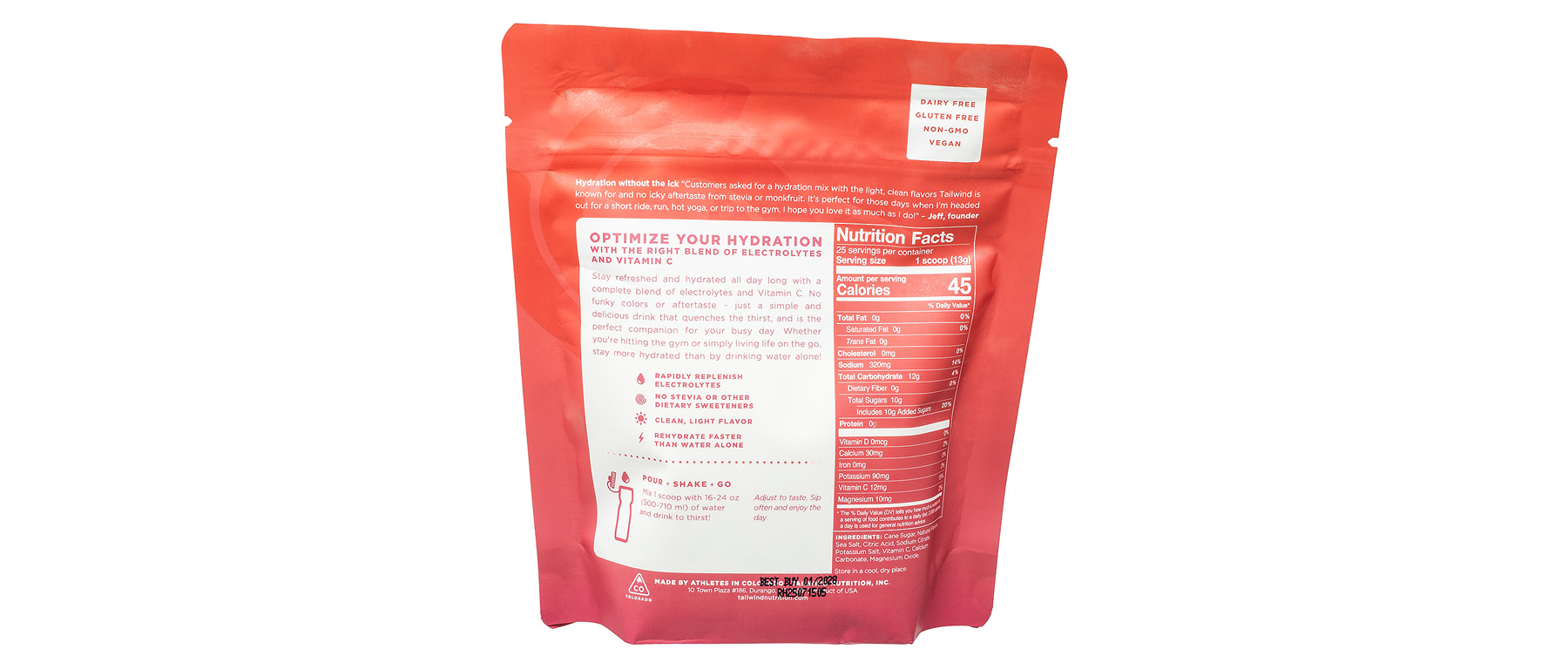 Tailwind Rapid Hydration 25-Serving