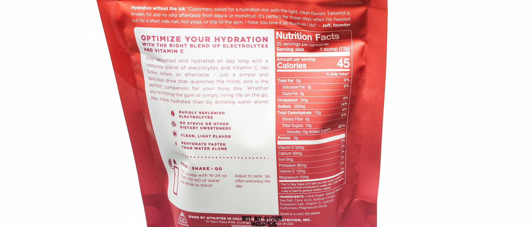 Tailwind Rapid Hydration 25-Serving