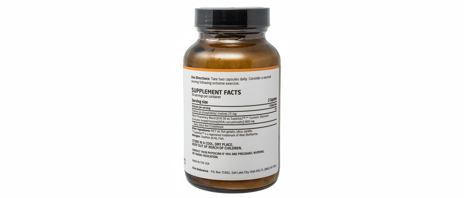 First Endurance Halo 60 Capsules