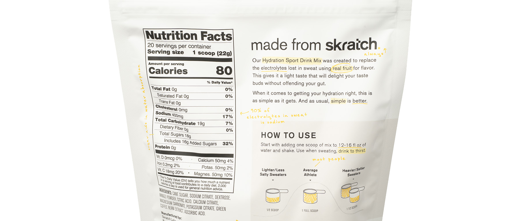 Skratch Labs Hydration Sport Drink Mix 20-Serving