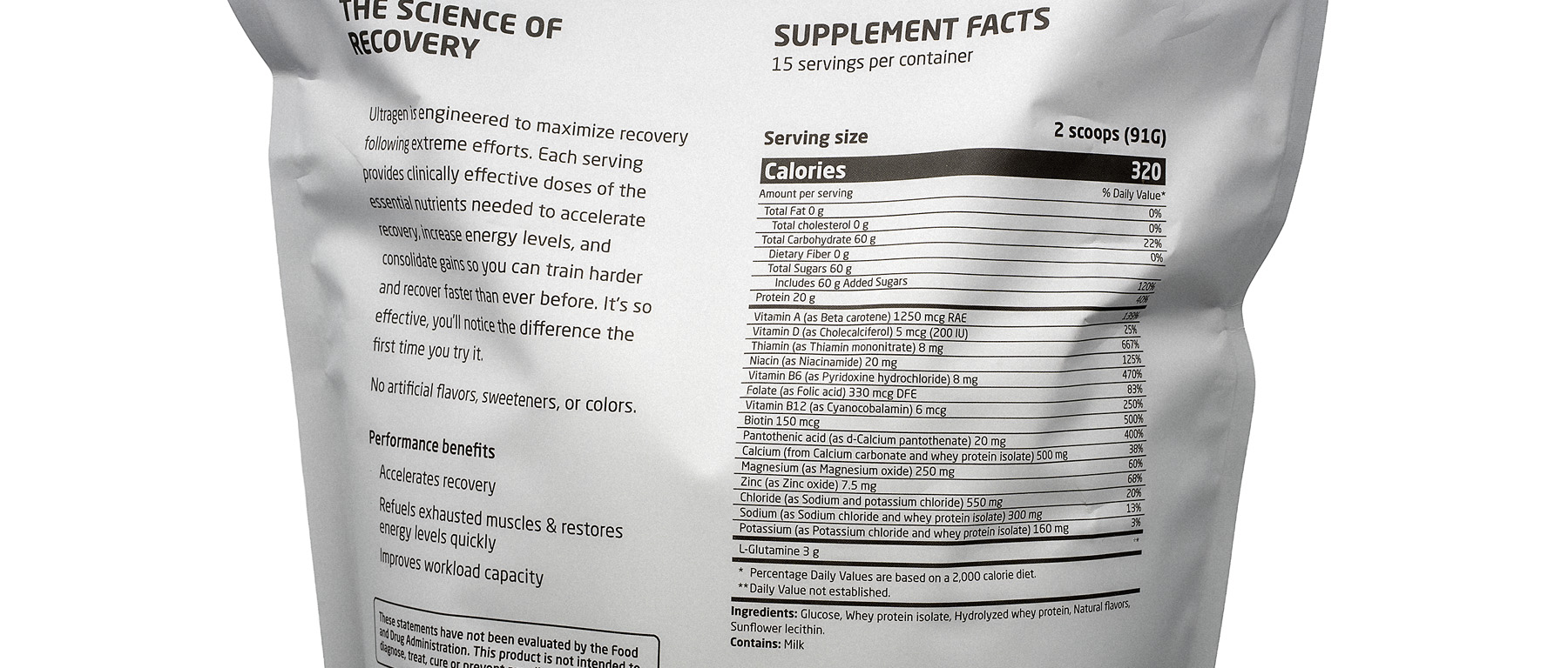 First Endurance Ultragen Recovery Drink Mix 15 Servings