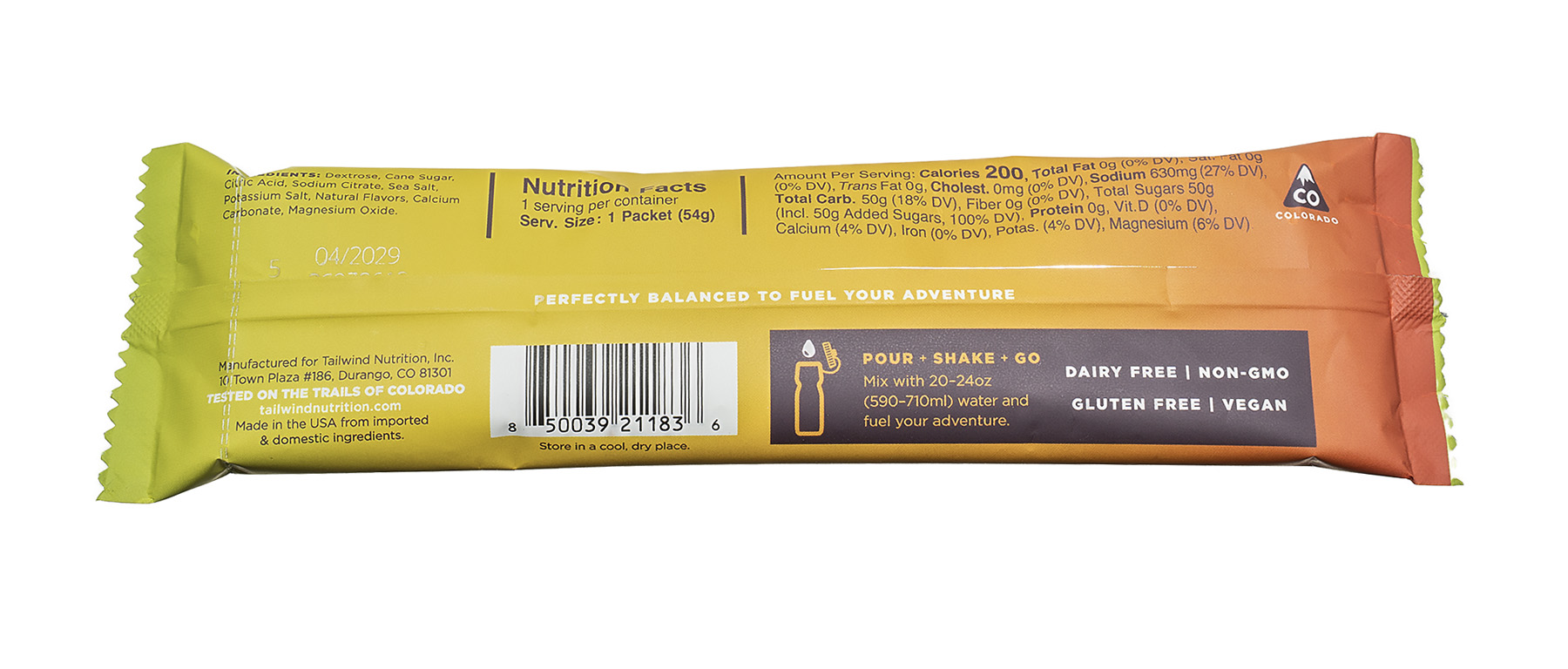 Tailwind Endurance Fuel Single Serving 12-Pack