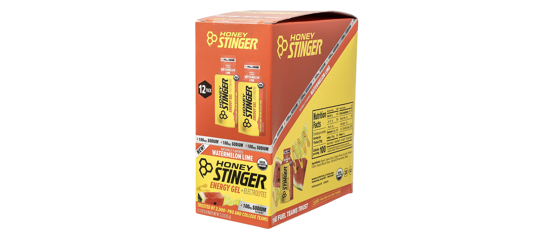 Honey Stinger Electrolyte Energy Gel Box of 12