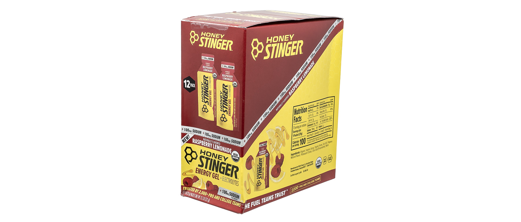 Honey Stinger Electrolyte Energy Gel Box of 12