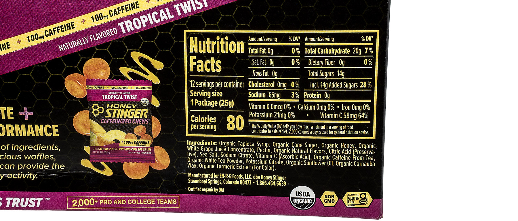 Honey Stinger Energy Chews Box of 12