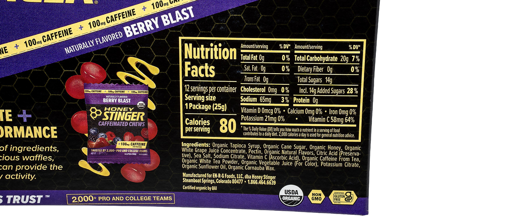 Honey Stinger Energy Chews Box of 12