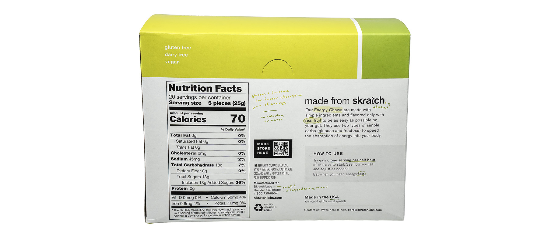 Skratch Labs Energy Chews Sport Fuel 10-Pack