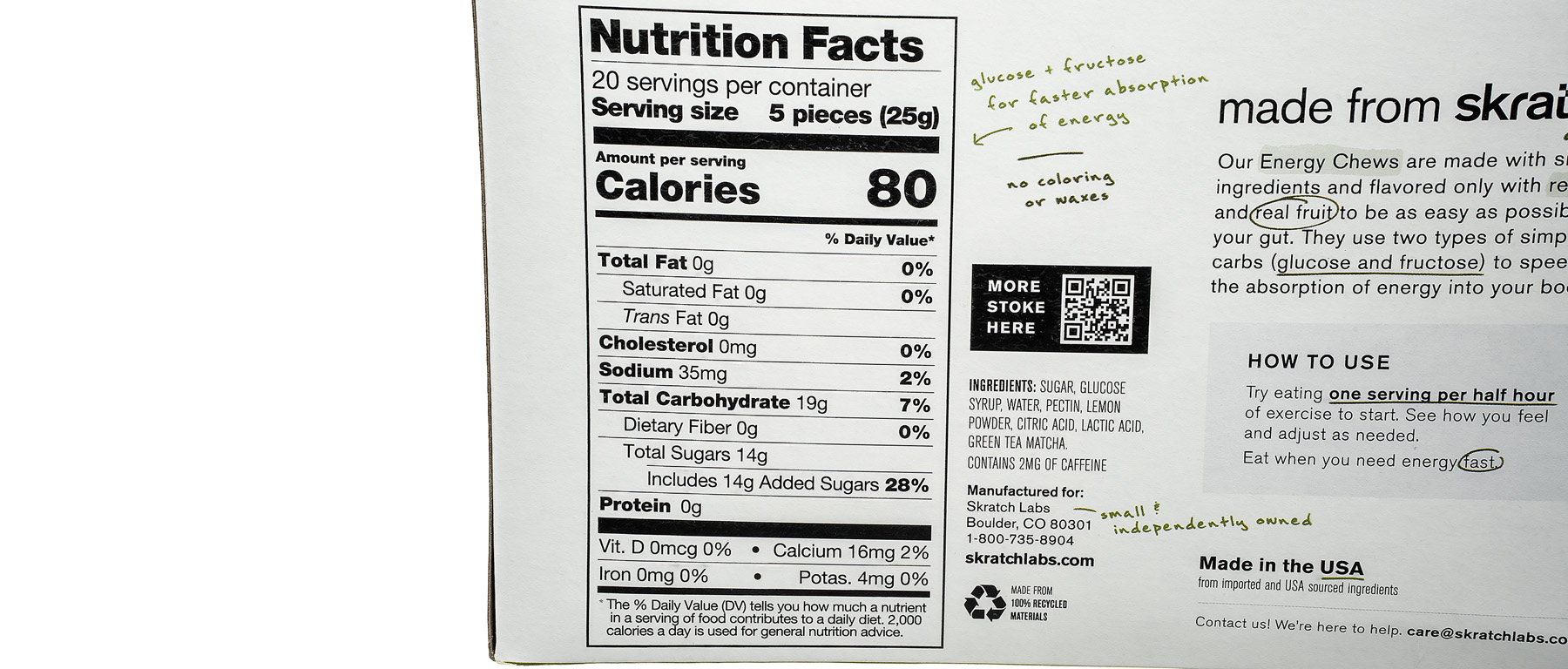 Skratch Labs Energy Chews Sport Fuel 10-Pack