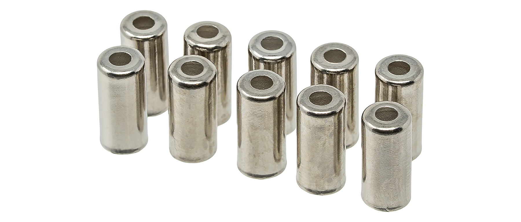 Cane Creek Chrome Brake Cable Ferrules 5mm 10 pack