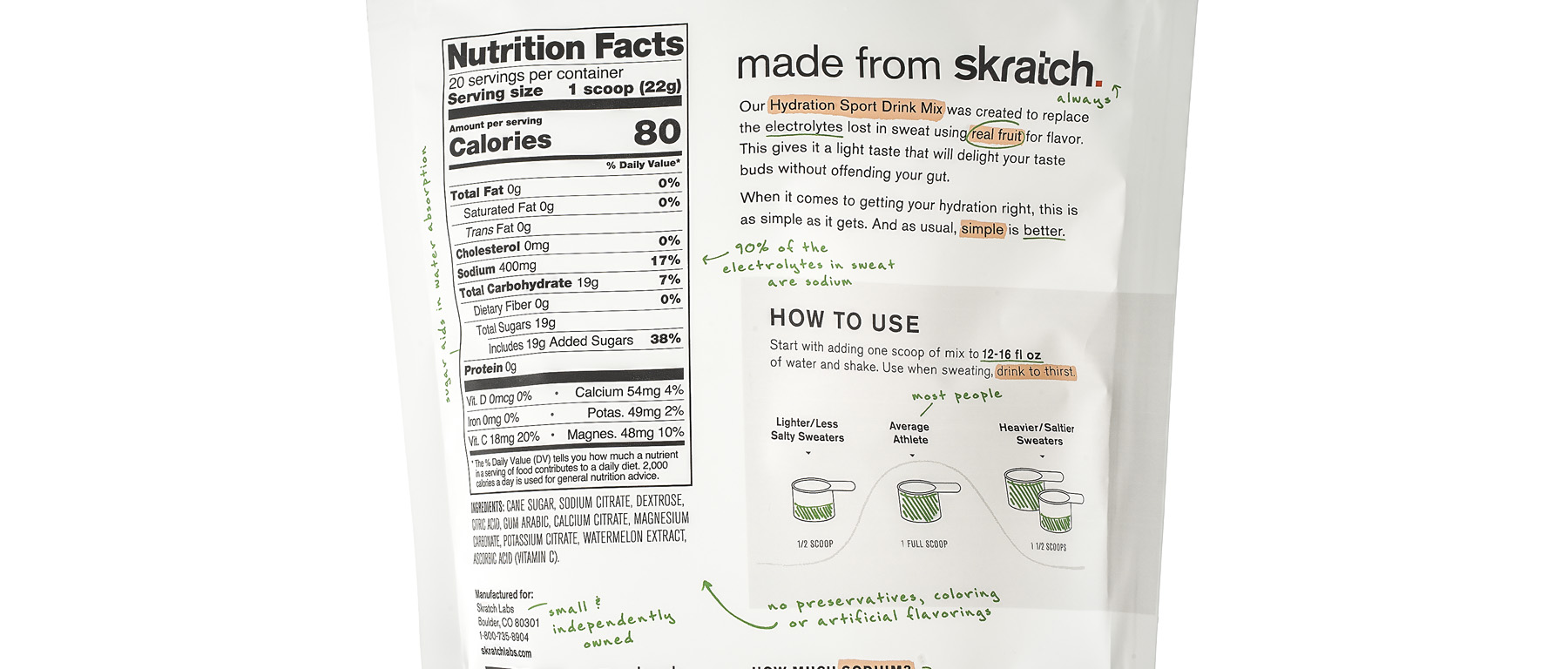 Skratch Labs Hydration Sport Drink Mix 20-Serving