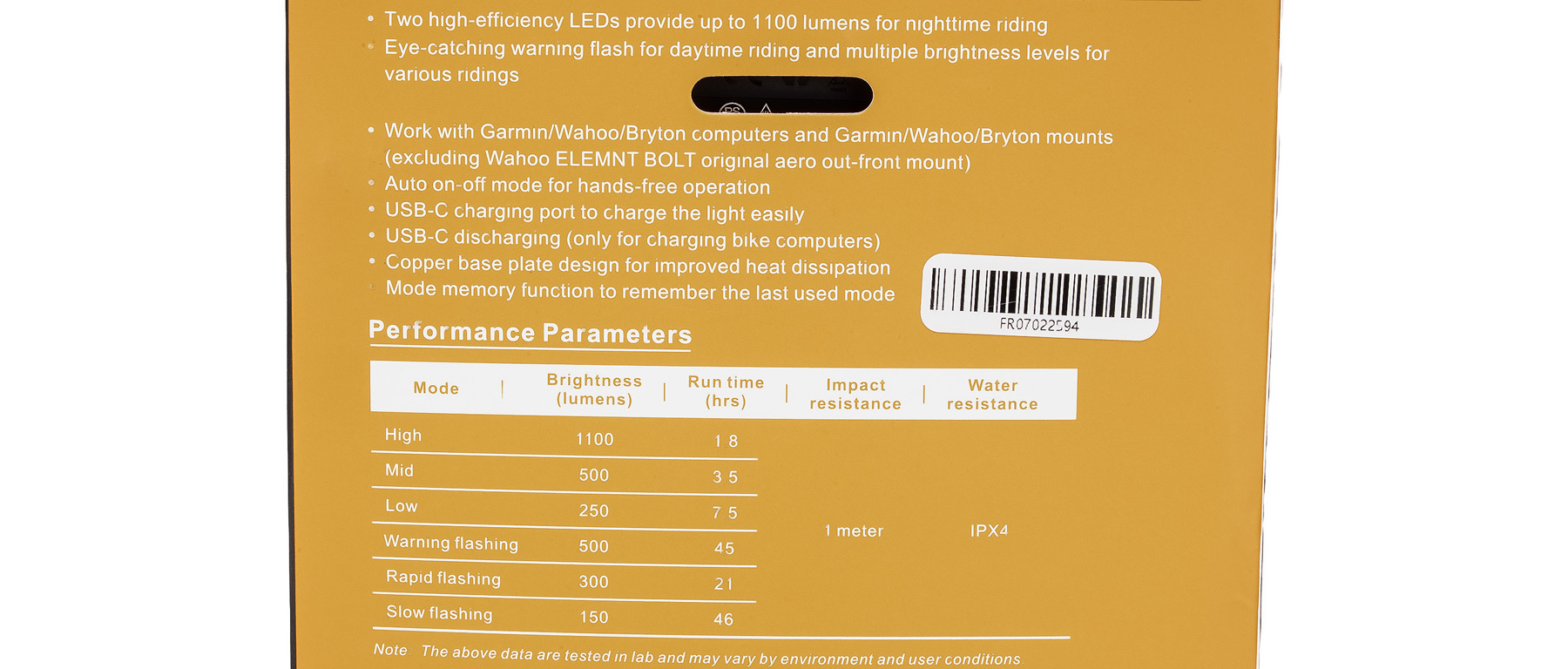 Ravemen FR1100 Headlight