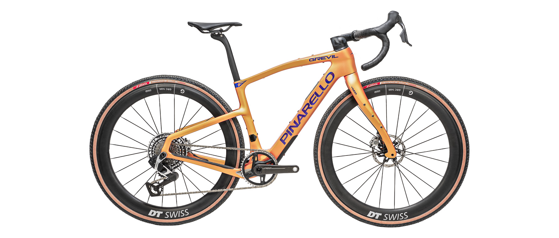 Pinarello Grevil F9 Red XPLR AXS Bicycle SAMPLE