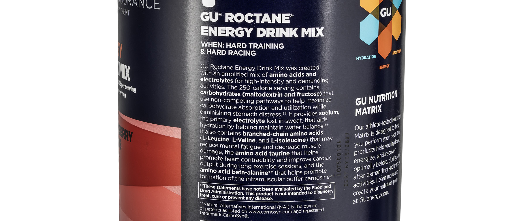 GU Roctane Energy Drink Mix 24 Serve