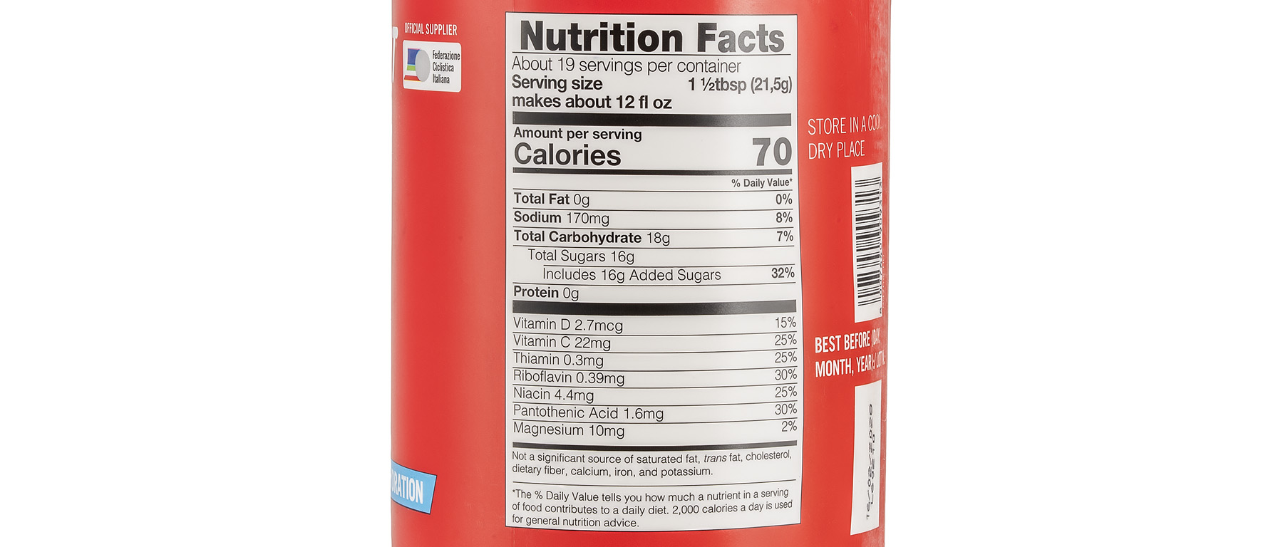 Enervit Isotonic Drink Mix 19 Servings