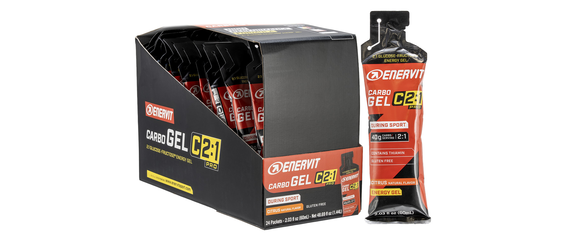 Enervit C2:1PRO Carbo Gel Box of 24