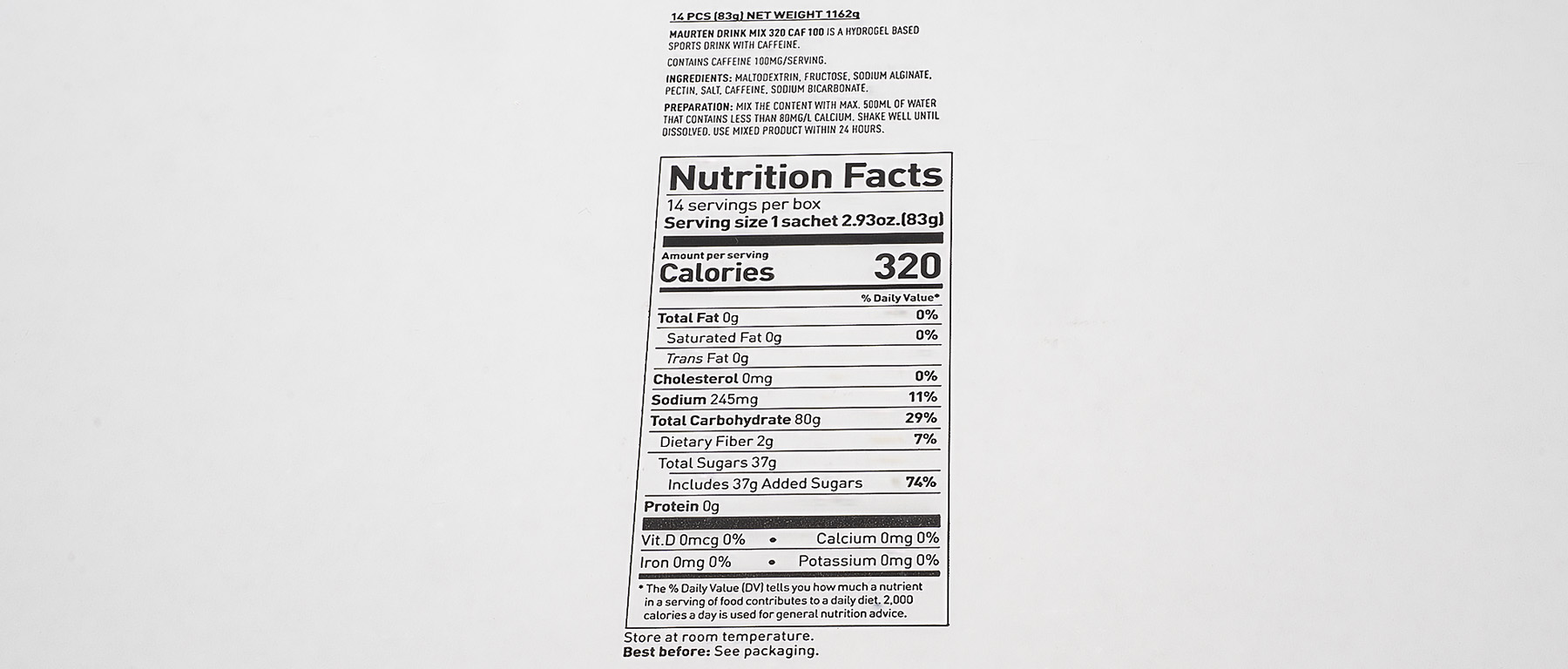 Maurten Drink Mix 320 Caf 100 14-Serving