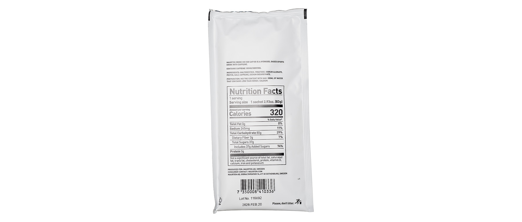 Maurten Drink Mix 320 Caf 100 14-Serving