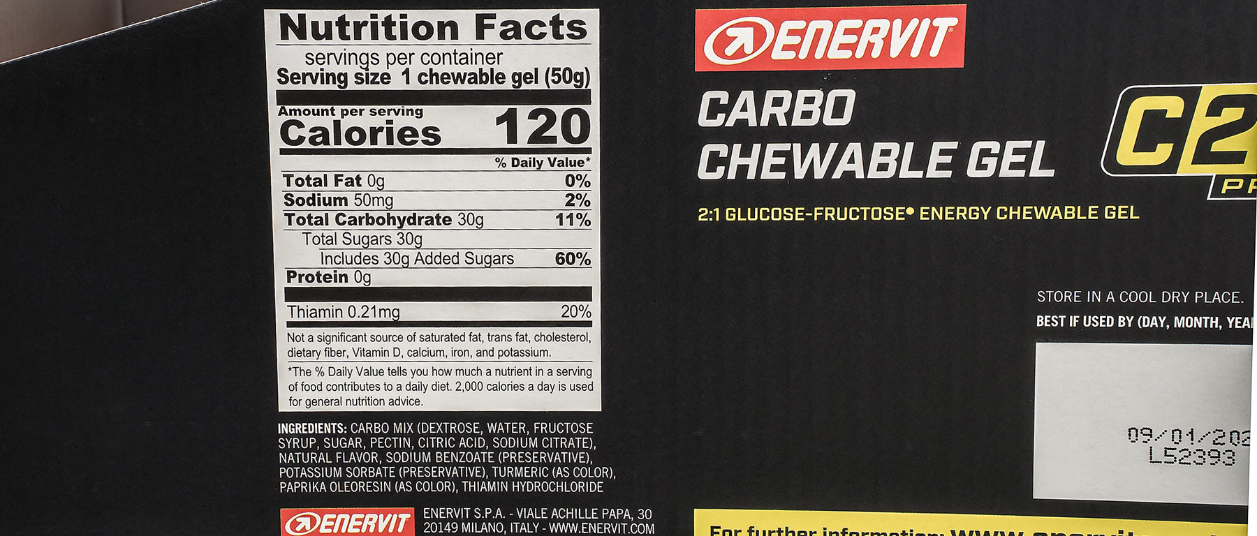 Enervit C2:1PRO Carbo Chewable Gel Bag of 5