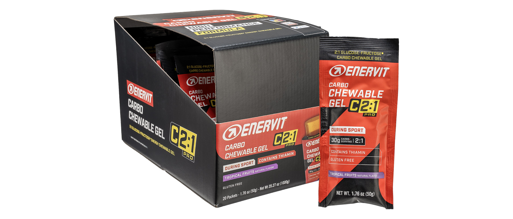 Enervit C2:1PRO Carbo Chewable Gel Box of 20